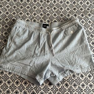 Men’s searsucker 5” swim trunks